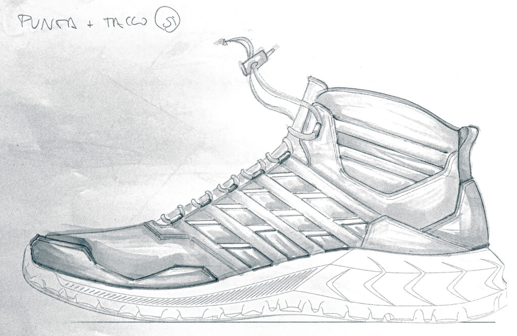 Freehand sketches and products I have designed for brands. Check out some sketches I've made. Browse a selection of footwear, clothing and accessories produced and sold in stores. Schizzi a mano libera e prodotti che ho progettato per i brand. GALLERY: Guarda alcuni schizzi che ho realizzato. Sfoglia una selezione di calzature, abbigliamento e accessori prodotti e venduti nei negozi.